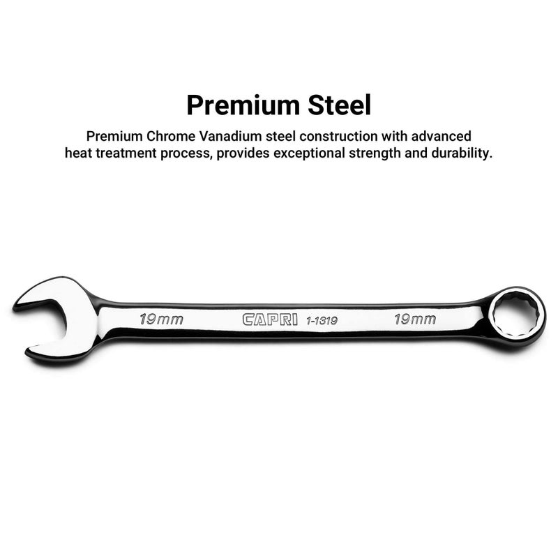 Capri Tools 1-1310 Combination Wrench, 12 Point, Metric, 10 mm, Chrome - Image 3